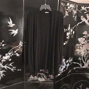 🐼 long, loose cardigan